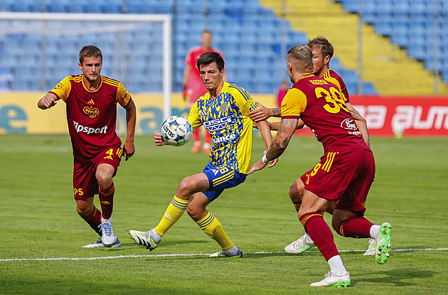Zlín - Dukla 1:1, další bod pro domácí uhájil Černín z penalty