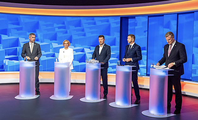 Volby 2025 ONLINE: Lídři pěti politických stran se utkávají v předvolební debatě