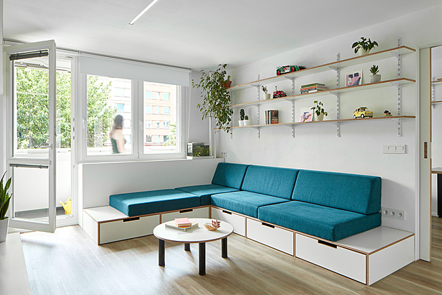 Panelákový byt se zvětšil jako kouzlem, teď mají děti dokonce i tělocvičnu