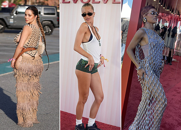 Třásně, sítě i pyžamo. V čem známé celebrity vyrazily na festival Coachella