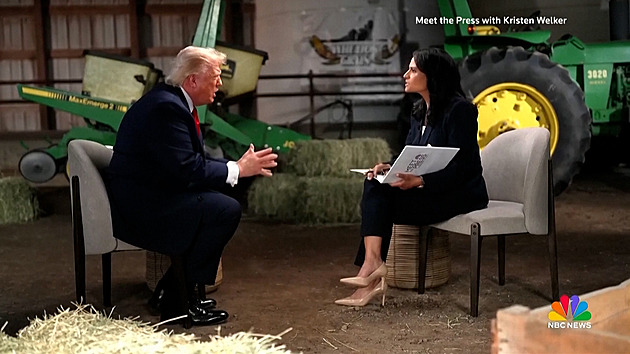 Jste zkorumpovaná, nebo pitomá. Trump se rozčílil a předčasně odešel z rozhovoru